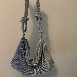 Silver Mesh Evening Bag